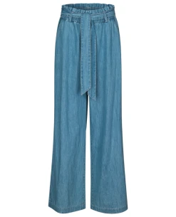 Lollys Laundry Vicky Blue Trousers -Fashion Clothing Lolly sLaundryVickyLightBlueTrousers 3