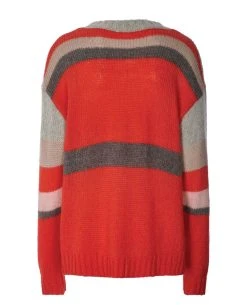 Lollys Laundry Silas Red Knit -Fashion Clothing Lollys Laundry Silas Jumper Back