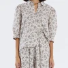 Lollys Laundry Bono Flower Print Shirt -Fashion Clothing LollysLaundryBonoFloralPrintBlouse