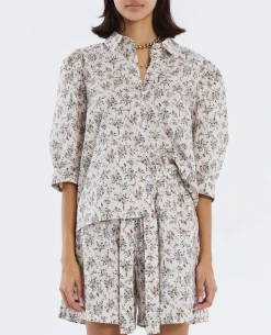 Lollys Laundry Bono Flower Print Shirt