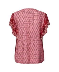 Lollys Laundry Isabel Pink Top -Fashion Clothing LollysLaundryIsabelPinkTop 2