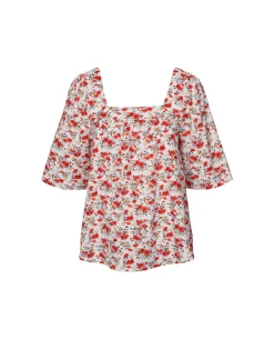 Lollys Laundry Sasha Orange Blouse -Fashion Clothing LollysLaundrySashaBlouseOrange