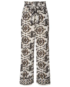 Lollys Laundry Vicky Aztec Print Pants -Fashion Clothing LollysLaundryVickyAztecTrousers