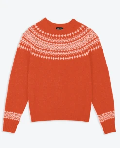Lowie Lambswool Snow Orange Jumper 7 Lowie Lambswool Snow Orange Jumper -Fashion Clothing LowieSnowOrangeJumper 3