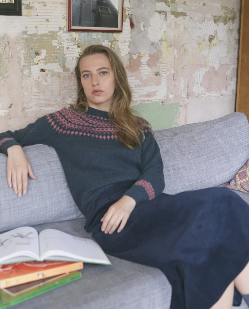 Lowie Lambswool Snow Petrol Jumper 3 Lowie Lambswool Snow Petrol Jumper