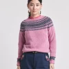 Lowie Lambswool Snow Bubblegum Jumper -Fashion Clothing LowieSnowPinkJumper