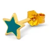 Lulu Copenhagen Colour Star Petrol Earring -Fashion Clothing LuluCopenhagenColourStarEarring