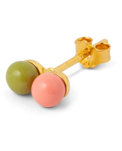 Lulu Copenhagen Double Colour Ball Earring