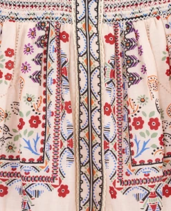 Mabe Eden Print Multicolour Mini Skirt -Fashion Clothing MabeEdenPrintMulticolourMaxiSkirt4