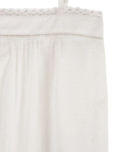 Mabe Elda Embroidered White Cami Top -Fashion Clothing MabeEldaEmbroideredWhiteCamiTop2