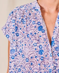 Mabe Joss Print Multicolor Top -Fashion Clothing MabeJossPrintMulticolorTop4