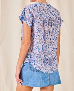 Mabe Joss Print Multicolor Top -Fashion Clothing MabeJossPrintMulticolorTop5