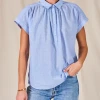 Mabe Remi Blue Top -Fashion Clothing MabeRemiBlueTop1