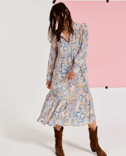 Moliin Tamara Lapis Blue Dress