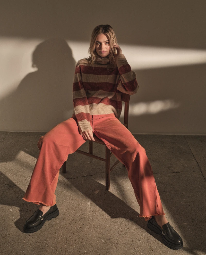 Mos Mosh Aidy Thora Stripe Ochre Rollneck Knit 3 Mos Mosh Aidy Thora Stripe Ochre Rollneck Knit