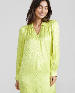 Mos Mosh Aldo Geo Yellow Plum Dress -Fashion Clothing MosMoshAlsoGeoDress