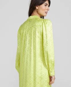 Mos Mosh Aldo Geo Yellow Plum Dress -Fashion Clothing MosMoshAlsoGeoDress 2