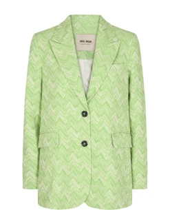 Mos Mosh Ivory Leela Arcadian Green Blazer -Fashion Clothing MosMoshLeelaBlazer 4