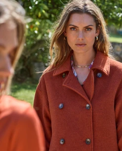 Mos Mosh Venice Ochre Wool Coat -Fashion Clothing MosMoshVeniceOchreCoat