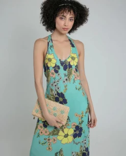 Nooki Abbie Blue Clutch -Fashion Clothing NookiAbbieBlueClutch1