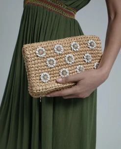 Nooki Abbie White Mix Clutch -Fashion Clothing NookiAbbieWhiteMixClutch1