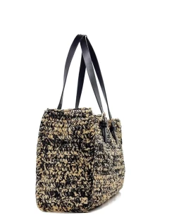 Nooki Katie Shopper Natural Black Bag -Fashion Clothing NookiKatieShopperNaturalBlackBag4