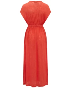 Nooki Lucia Orange Maxi Dress -Fashion Clothing NookiLuciaOrangeMaxiDress 2