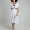 Nooki Zion Muslin White Mix Maxi Dress -Fashion Clothing NookiZionMuslinWhiteMixMaxiDress1