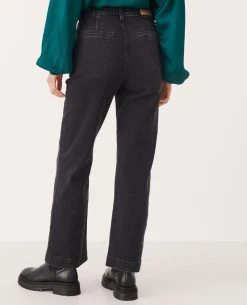 Part Two Elinborg Washed Black Jean -Fashion Clothing Part Two Elinborg Jeans Back Biscuit Clothing