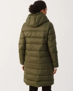 Part Two Sanika Grape Leaf Padded Coat -Fashion Clothing Part Two Sanika Jacket on Model Back Biscuit Clothing