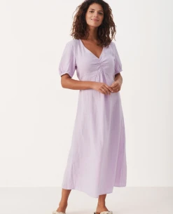 Part Two Althea Lavender Frost Dress