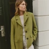 Part Two Ceyla Green Moss Blazer -Fashion Clothing PartTwoCeylaBlazer