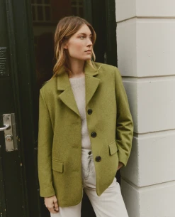 Part Two Ceyla Green Moss Blazer