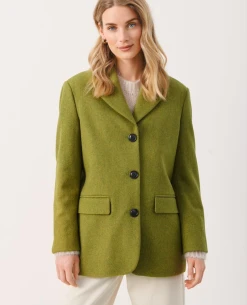 Part Two Ceyla Green Moss Blazer -Fashion Clothing PartTwoCeylaBlazer 4