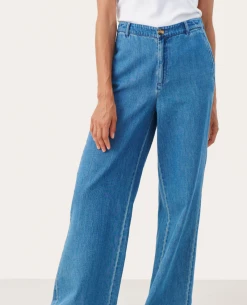 Part Two Coralie Denim Blue Trousers -Fashion Clothing PartTwoCoralieMediumBlueTrouser 2