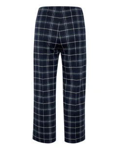 Part Two Ilisan Navy Check Trousers -Fashion Clothing PartTwoLisanNightSkyCheckCheckTrouser 2