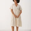 Part Two Pam Pearled Ivory Dress -Fashion Clothing PartTwoPamPearledIvoryDress