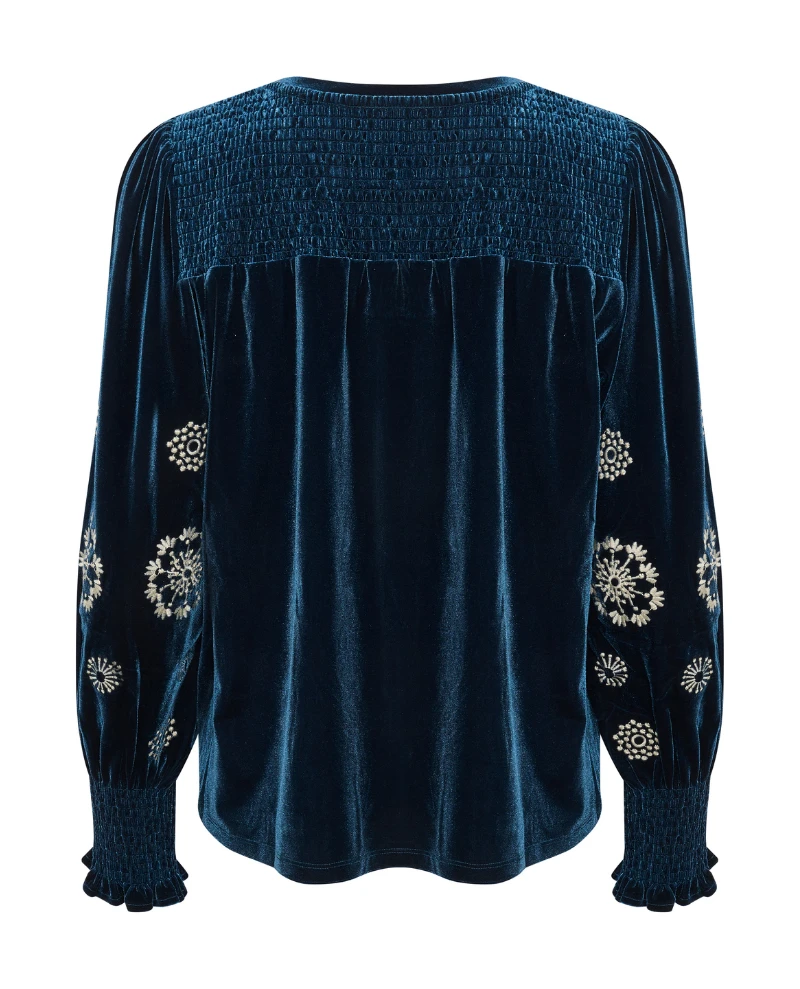 Part Two Tian Velvet Moonlit Ocean Blouse 7 Part Two Tian Velvet Moonlit Ocean Blouse - Image 5