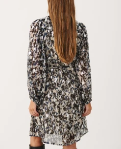 Part Two Triana Texture Silver Dress -Fashion Clothing PartTwoTrianaTexturedDress 4