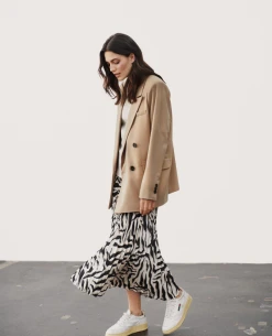 Part Two Veneda Zebra Skirt