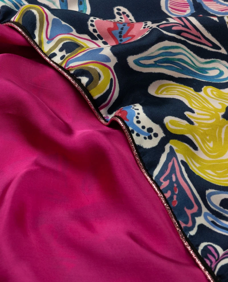 Pom Amsterdam Double Full Glow Blue Scarf 7 Pom Amsterdam Double Full Glow Blue Scarf - Image 5