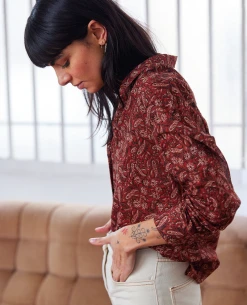 Sacre Coeur Anita Block Print Shirt -Fashion Clothing SacreCoeurAnitaBlockBlouse 2