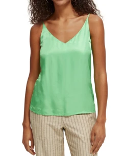 Scotch And Soda Scotch & Soda Jersey Bright Parakeet Tank With Front