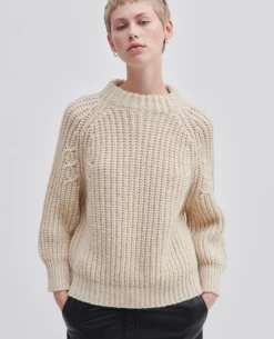 Second Female Aya Oxford Tan Knit