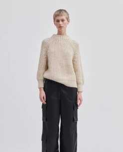 Second Female Aya Oxford Tan Knit -Fashion Clothing SecondFemaleAyaOxfordTanKnit 6