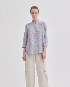 Second Female Gioia Blue Yonder Shirt -Fashion Clothing SecondFemaleGioiaShirt 3