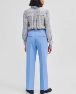 Second Female Levien Cornflower Blue Classic Trousers -Fashion Clothing SecondFemaleLevienCornflowerBlueClassicTrousers3
