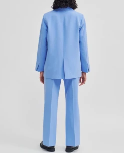 Second Female Levien Cornflower Blue Classic Trousers -Fashion Clothing SecondFemaleLevienCornflowerBlueClassicTrousers5