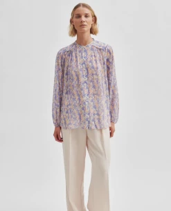 Second Female Poppi Amparo Blue Shirt -Fashion Clothing SecondFemalePoppiAmparoBlueShirt3