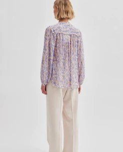 Second Female Poppi Amparo Blue Shirt -Fashion Clothing SecondFemalePoppiAmparoBlueShirt4